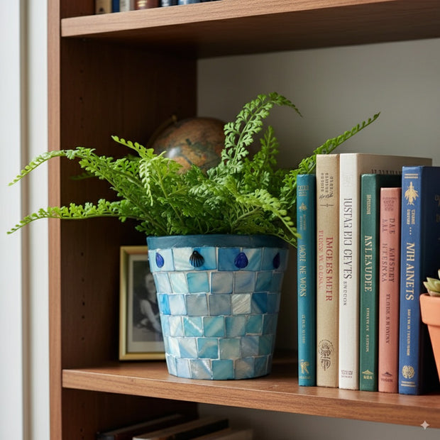 Turquoise Mother of Pearl Planter