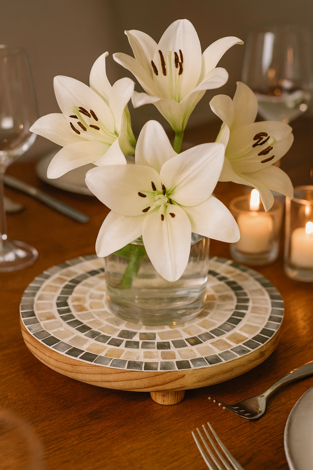 Indoor Garden Mother-Of-Pearl Plant Stand