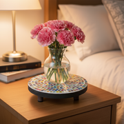 10” Handmade Round Plant Stand,