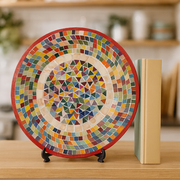 Rainbow Serving Platter | Mosaic Platter | Mosaic Plate | Mosaic Tray | Decorative Glass Platter | Boho Serving Dish | Boho Serving Platter