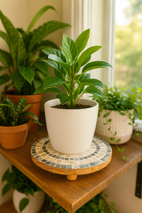 Indoor Garden Mother-Of-Pearl Plant Stand