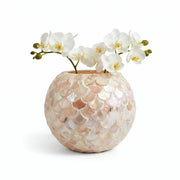 Mother of Pearl Pot | 10 Inch Planter | White Plant Pot | Mosaic Planter | Mosaic Vase | Pearl Plant Pot | Pearl Planter | Dopamine Decor