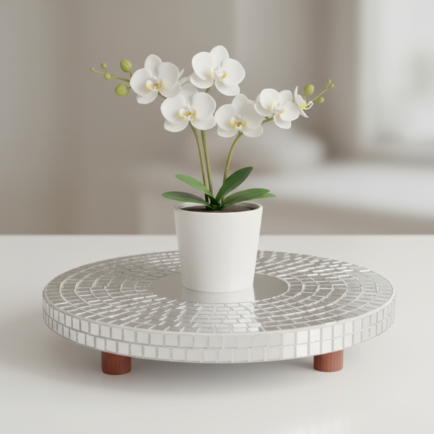 Handmade Mirrored Stand for Plants or cosmetics