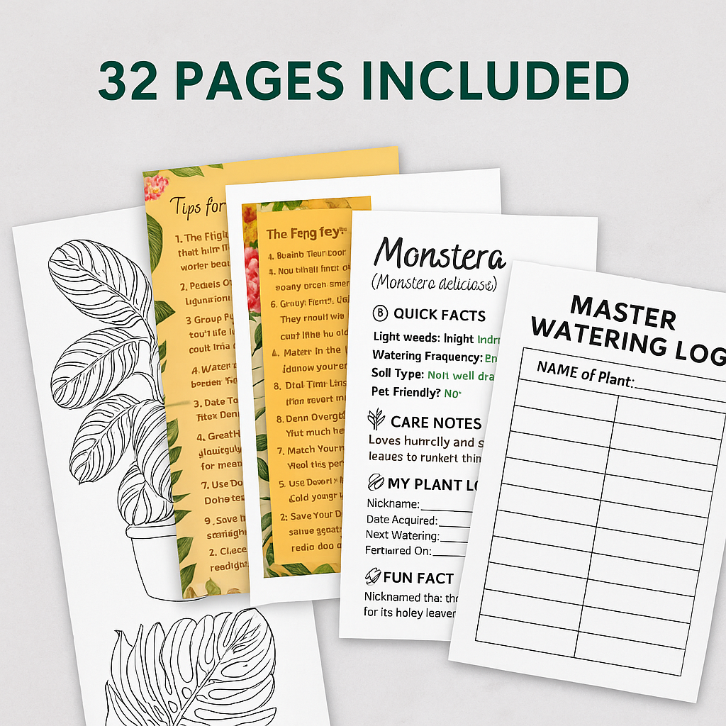 Miss Bette's Creations Plant Parent Care Kit with gardening tools, plant tags, and watering accessories for indoor plant care.