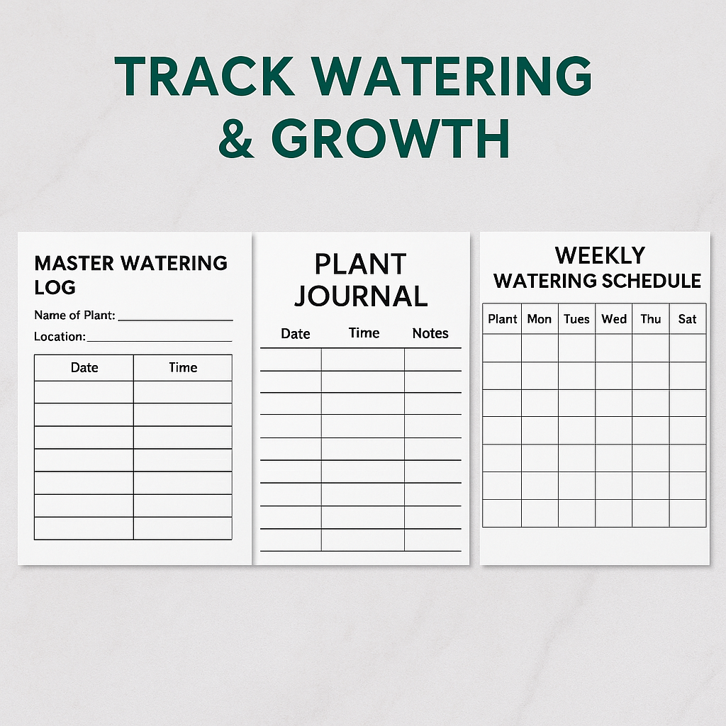 Miss Bette's Creations Plant Parent Care Kit with gardening tools, plant labels, and watering supplies for indoor plant care.