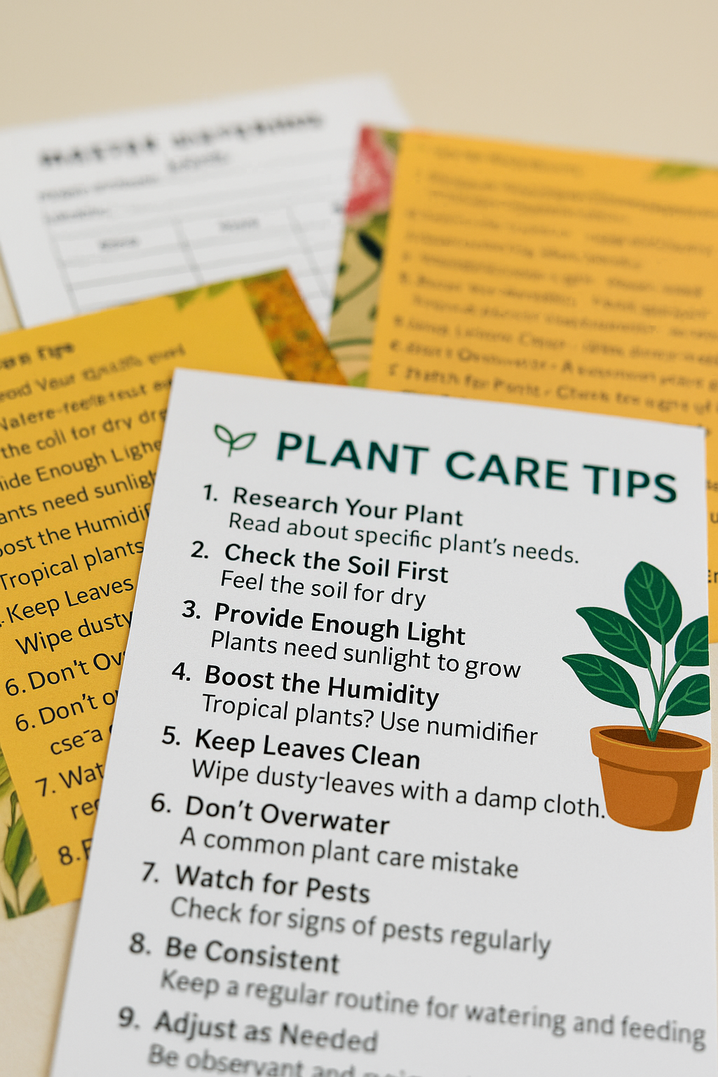 Miss Bette's Creations Plant Parent Care Kit with gardening tools, plant labels, and watering accessories for indoor plant care.