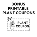 Miss Bette's Creations Plant Parent Care Kit with watering can, plant labels, and pruning tools for healthy indoor plants