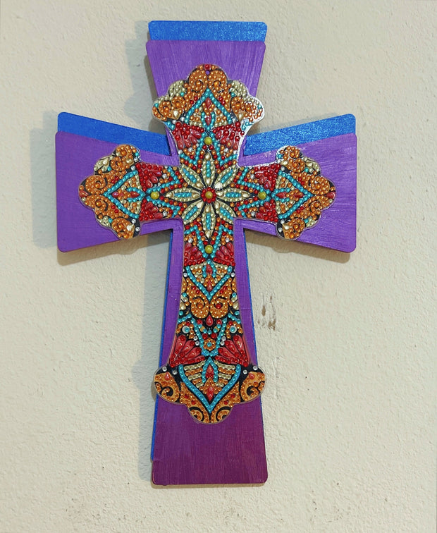 Handmade Decorated Christian Cross/ Wall Hanging