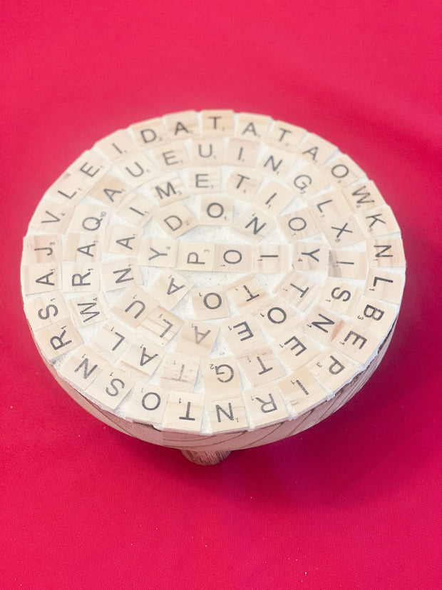 Word Game Plant Stand Decor