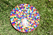 Mosaic Plate | Rainbow Decorative Plate | Tile Plate | Rainbow Mosaic | Rainbow Wall Plate | Colorful Mosaic Wall Art | Hanging Wall Plate