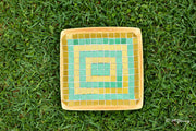 Mosaic Wall Art Glass, Decorative Plates, Glass Wall Art, Mosaic Plate, Mosaic Art, Colorful Wall Decor, Tile Art For Wall, Glass Wall Decor