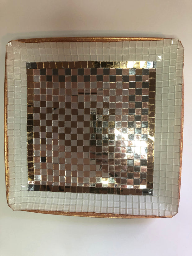 Decorative Square Gold Platter