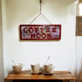 Coffee Nook sign wall hanging, home decor featuring stylish wooden design with 