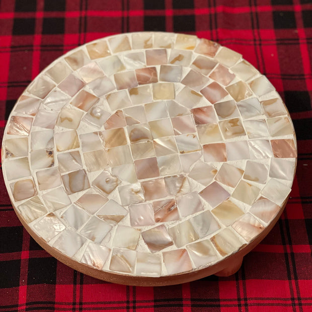 Large Mother of Pearl Decorative Stand