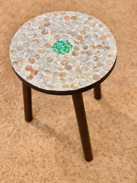 Tall Mother Of Pearl Plant Stand