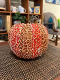 Handmade decorative fall pumpkin from My Store, featuring warm autumn colors and textured surface for seasonal home decor.