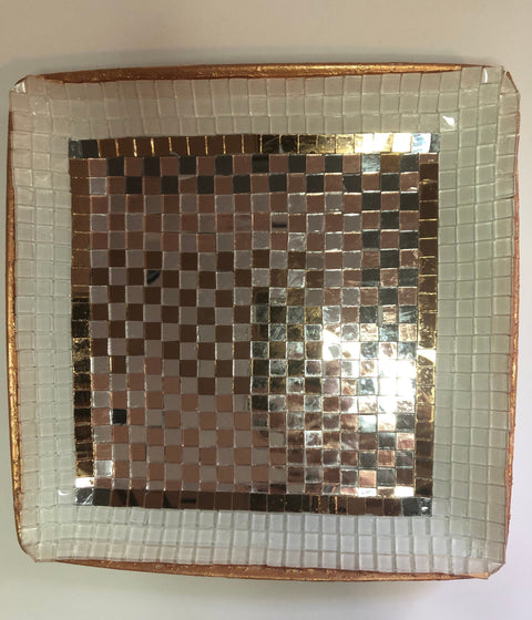 Decorative Square Gold Platter