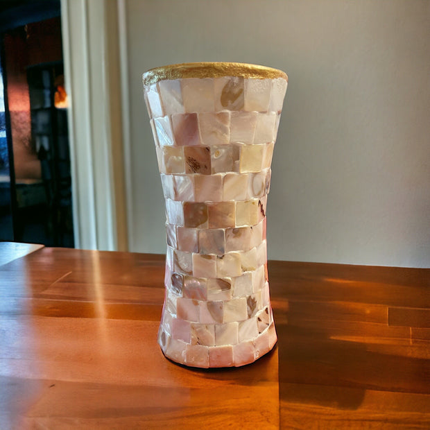 Mother of Pearl Tall Vase