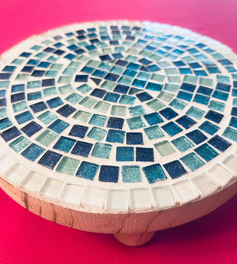 Turquoise Plant Stand