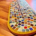 Ceramic trivet, spoon rest, or plant stand with decorative design, ideal for kitchen or dining room use, by My Store.