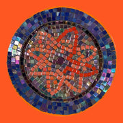 Simple Star | Mosaic Plate | Mid-Century Modern Decor| stained Glass Wall Art