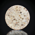 Handmade mother of pearl scallop mosaic decorative stand with intricate shell inlay, perfect for display or home decor.