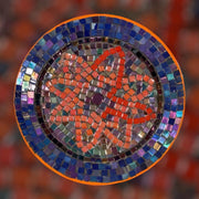 Simple Star | Mosaic Plate | Mid-Century Modern Decor| stained Glass Wall Art