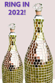 Wine Decanter, Gold Decanter, Large Wine Decanter, Champagne Bottle Decanter
