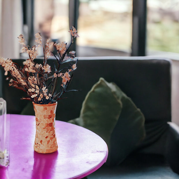 Mother of Pearl Tall Vase