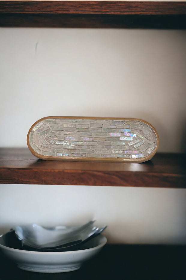 Iridescent Stained Glass Trivet/Spoon Rest/ Plant Tray