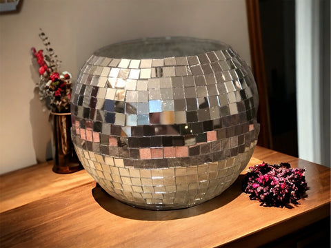 Disco Ball Planter| Disco Ball Gift | Dopamine Decor | Maximalist Plant Pot | Disco Ball Decor | Trendy Plant Pot | Statement Planter