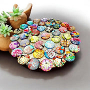 Tree of Life Plant Stand | Handmade Cabochon Plant Stand |Scalloped Edge Plant Stand| Rainbow Plant Riser