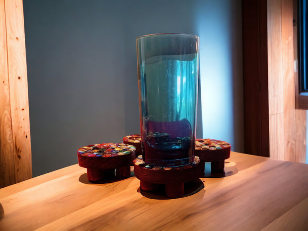 Colorful Wooden Coasters/ Plant Stands