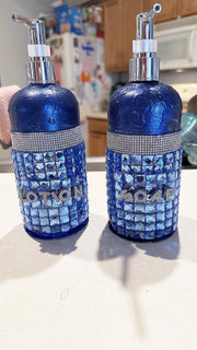 Soap Dispenser | Lotion Dispenser | Mosaic Bottle | Mosaic Soap | Bathroom Pump Bottle | Kitchen Pump Bottles | Mosaic Gift | Pump Bottles